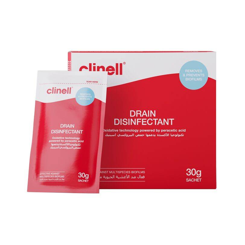 Clinell Drain Disinfectant Box of 24 - UKMEDI - UK MEDICAL SUPPLIES