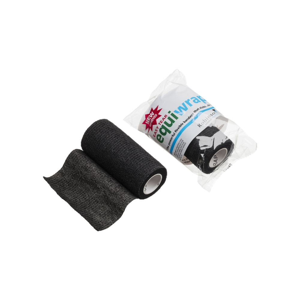 10 cm x 4,5 m Equiwrap Cohesive Bandage Musta