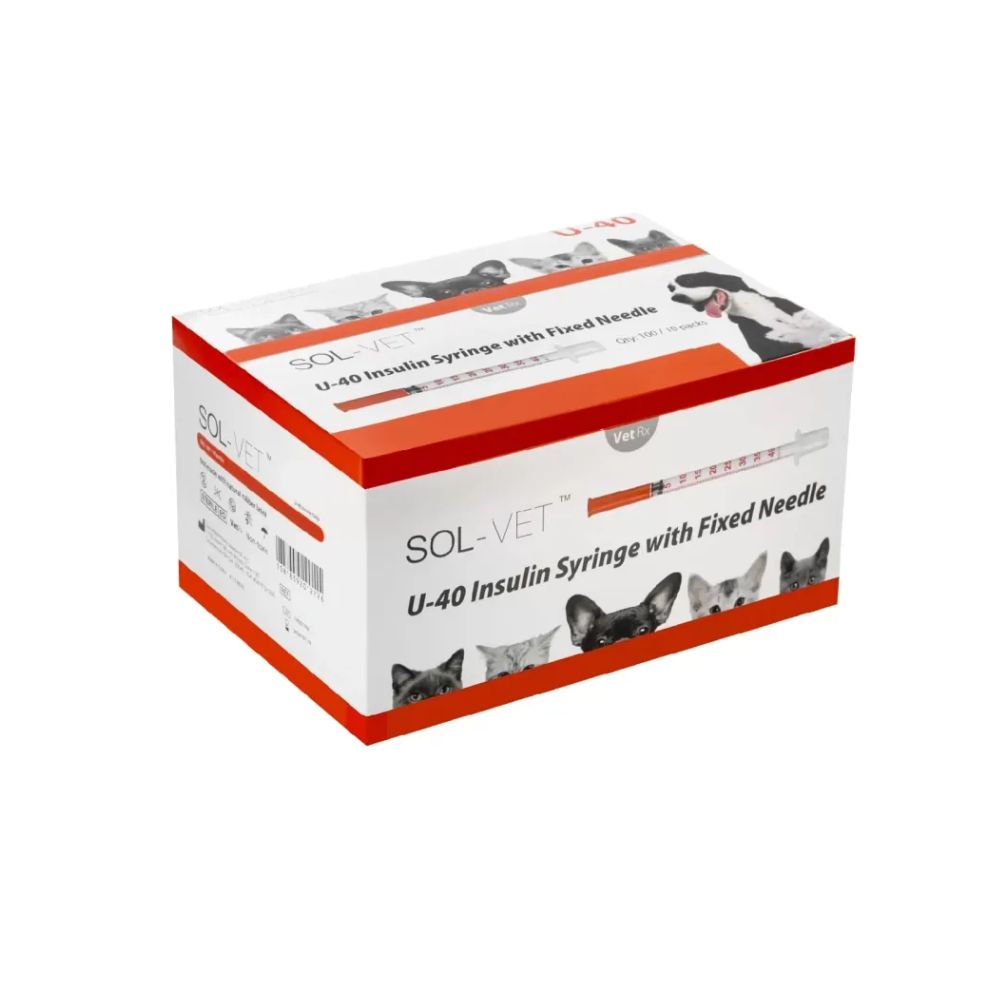 Sol-Vet 1 ml 29 g x 0,5 tuuman U40 ruisku kiinteällä neulalla