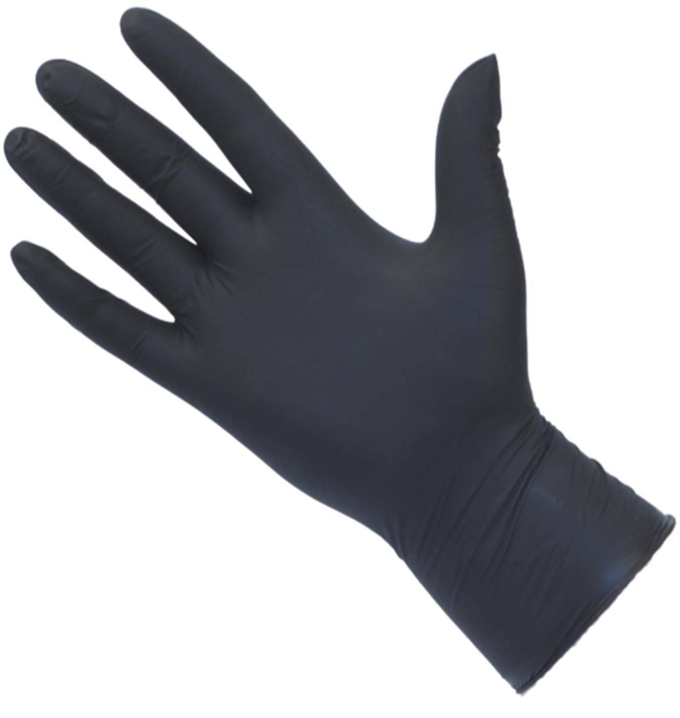 PRO UltraGRIP Black Nitrile Gloves Box 100 kappaletta