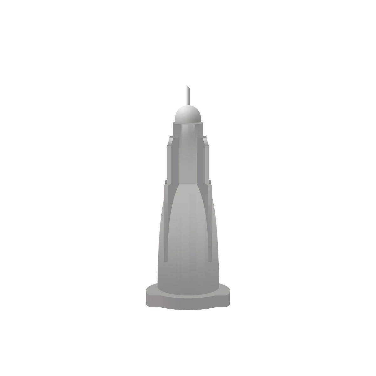 27 g Harmaa 2,5 mm Meso-relle mikroneula mikroterapiaan