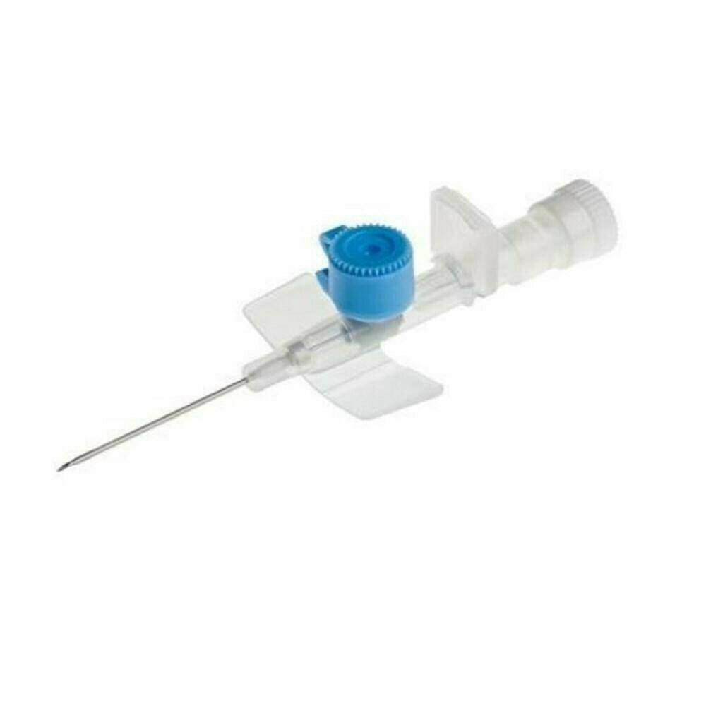 22g 25mm sininen BD Venflon IV siivekäs kanyyli injektioportilla