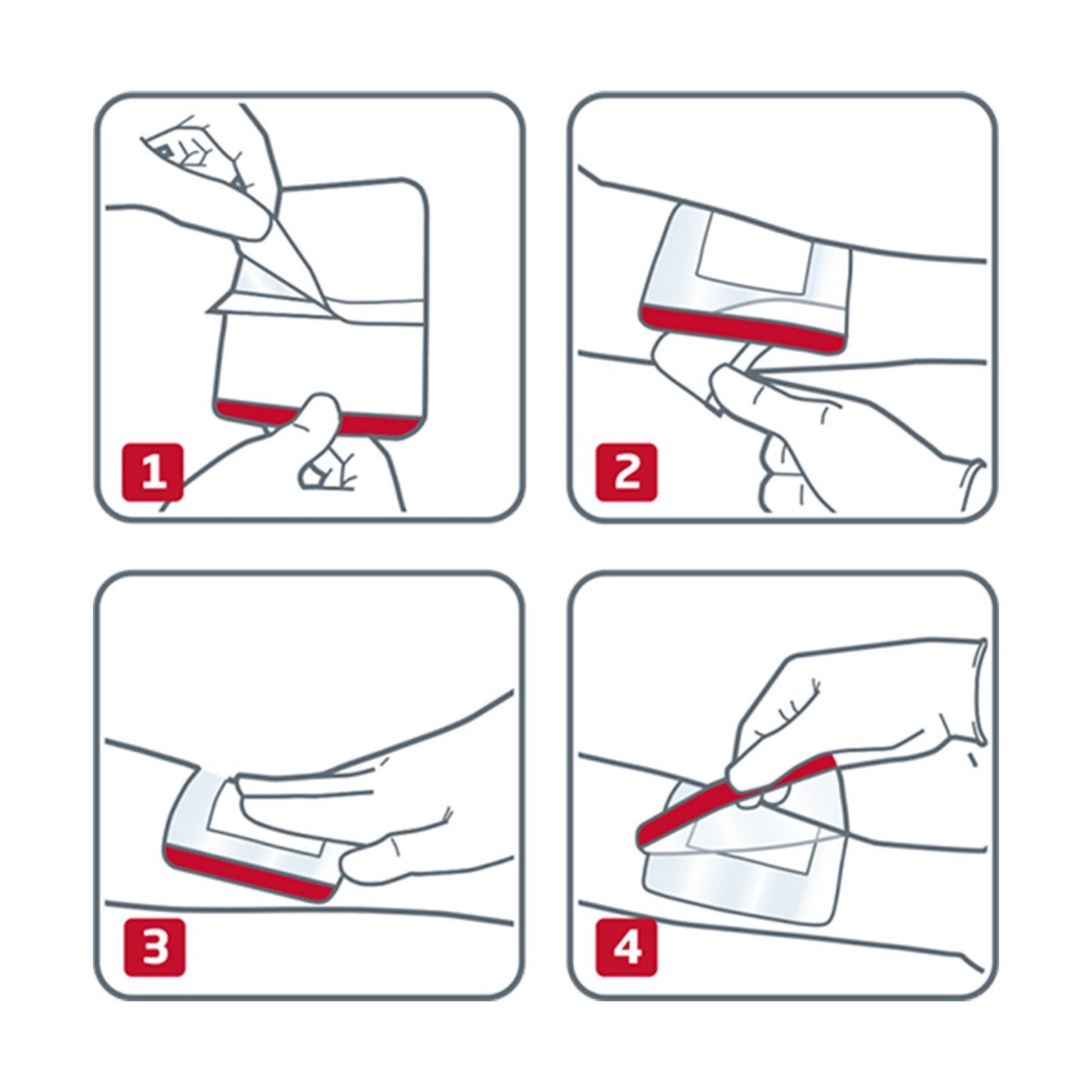 10 cm x 20 cm Leukomed T Plus läpinäkyvät kalvosidokset haavatyynyllä