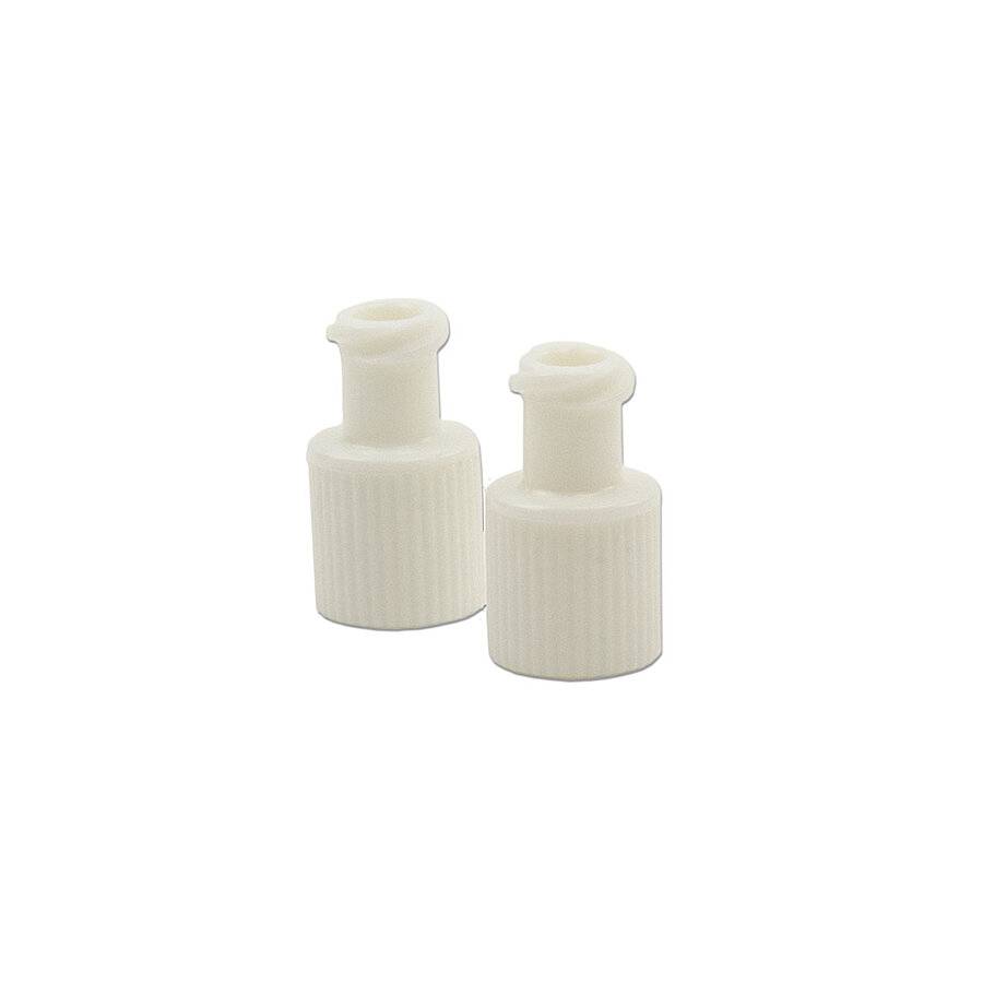 Valkoinen steriili ruiskukorkki Combi Stopper Luer Fitting