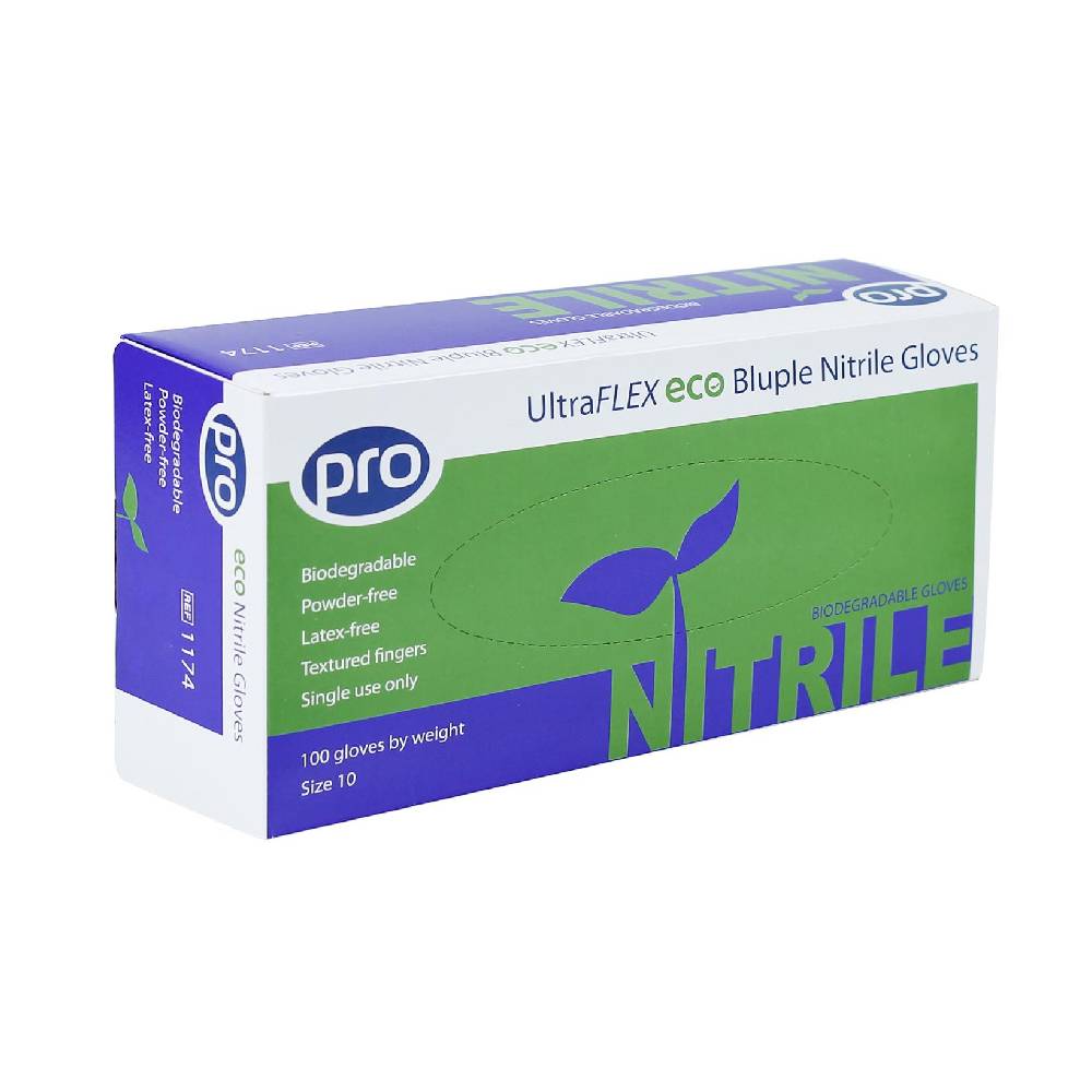 PRO UltraFLEX Eco Bluple nitriilikäsinekotelo 100 kappaletta