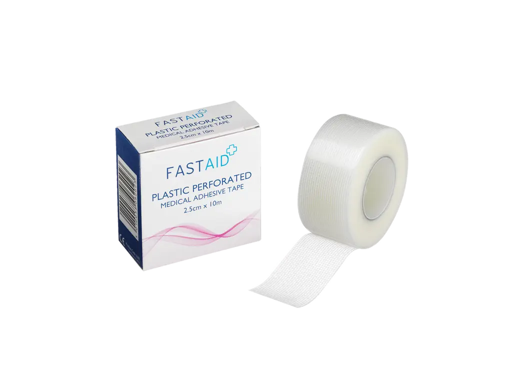 2,5 cm x 10 m Fast Aid muovinen rei'itetty teippi