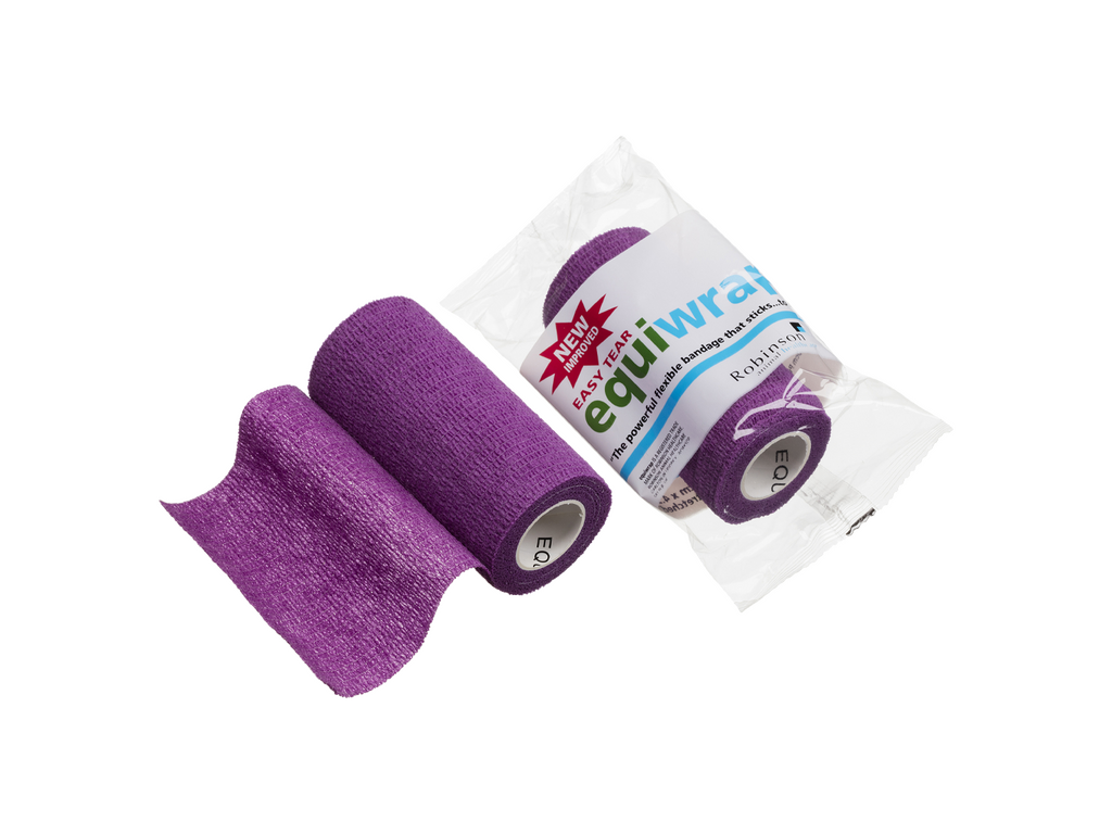 10 cm x 4,5 m Equiwrap Cohesive Bandage Purppura