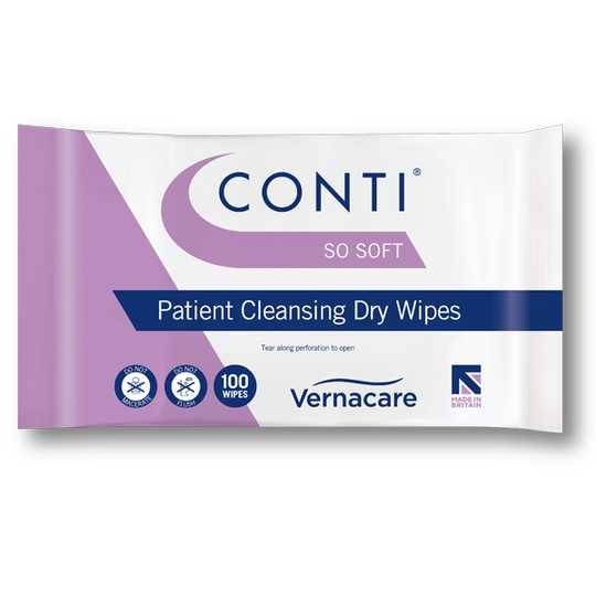 30cm x 36cm Conti So Soft Dry Wipes, Large Pack of 100 - UKMEDI