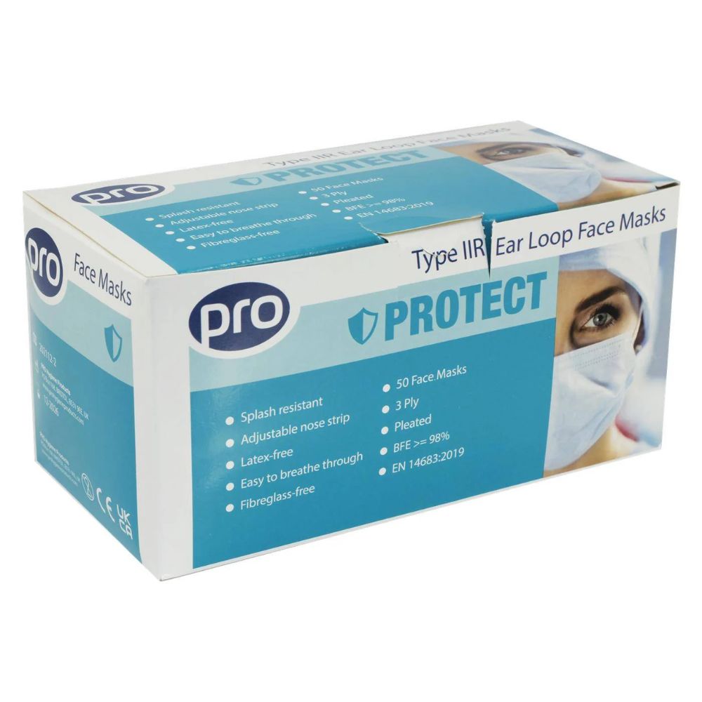 UniProtect FFP3 -venttiilillä varustettu hiukkashengitysmaski 20 kappaleen pakkaus
