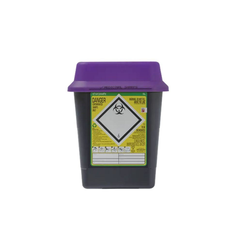 5 litran Sharpsafe Purple -neulajäteastia