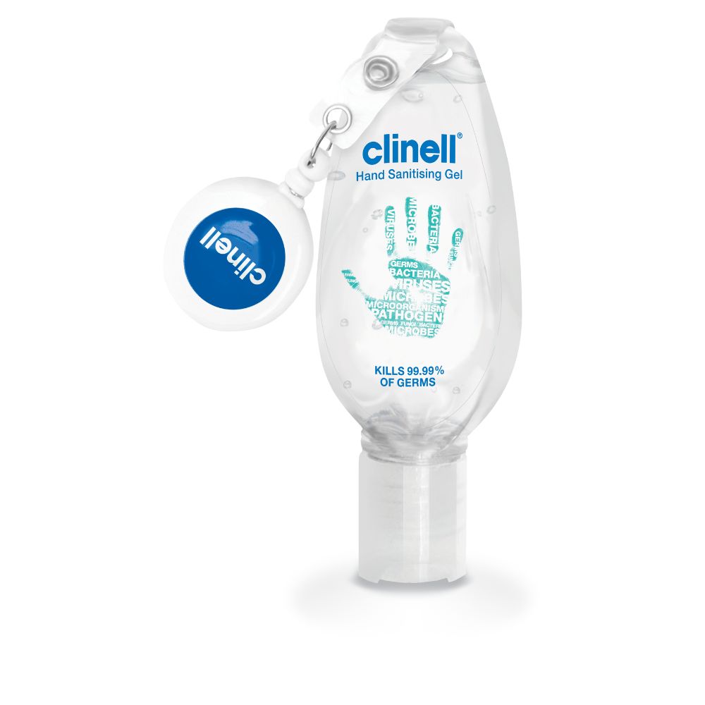 Clinell-käsidesigeeli klipsillä 50 ml