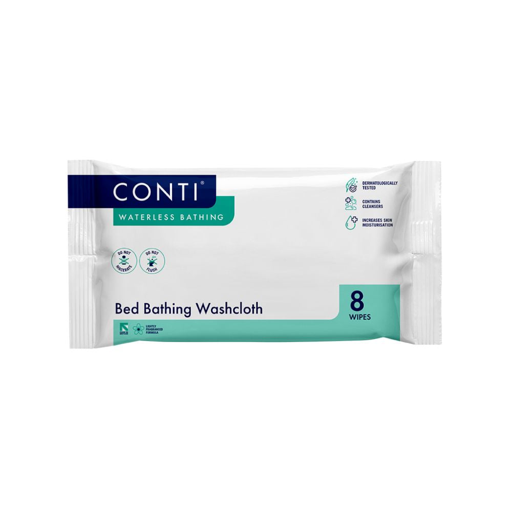 Conti Bed Bathing Washcloth hajusteeton 8 liinaa