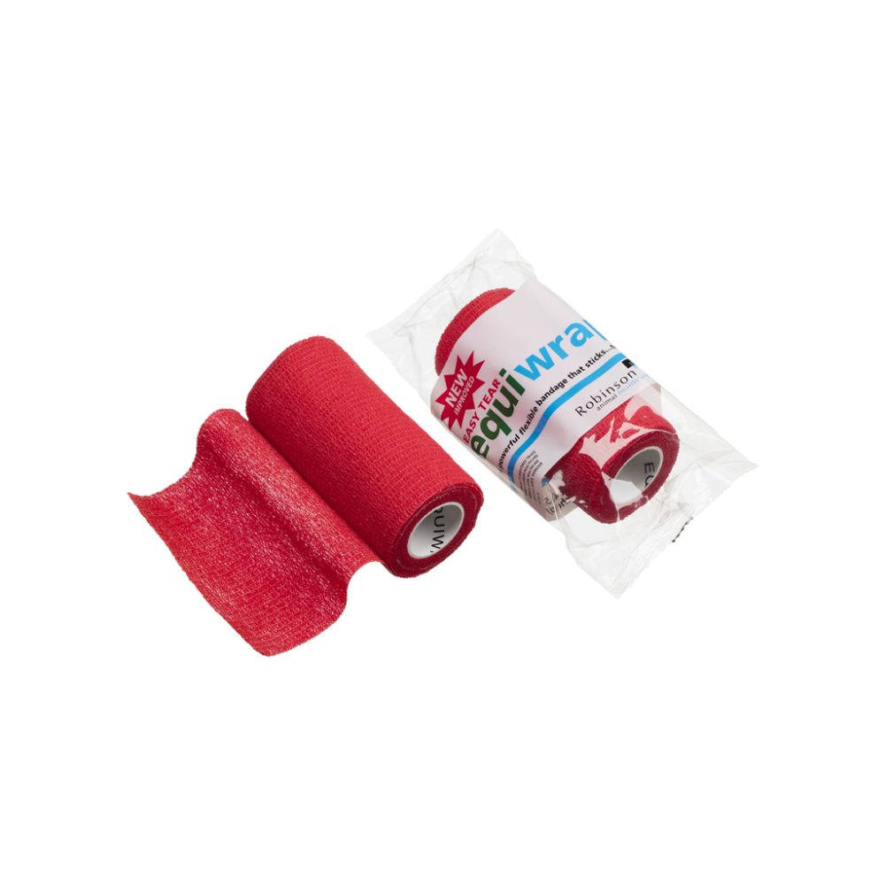 10 cm x 4,5 m Equiwrap Cohesive Bandage Red
