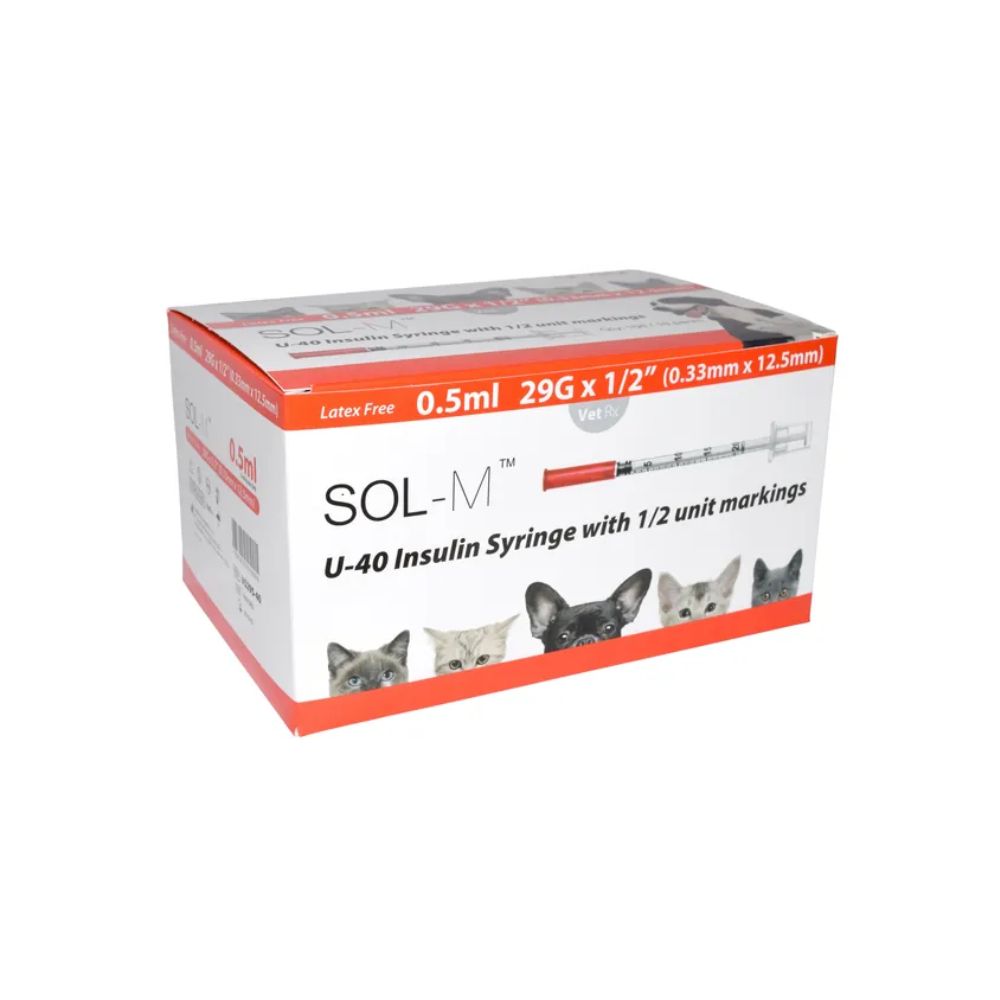 Sol-Vet 0,5 ml 29 g x 0,5 tuuman U40 ruisku kiinteällä neulalla