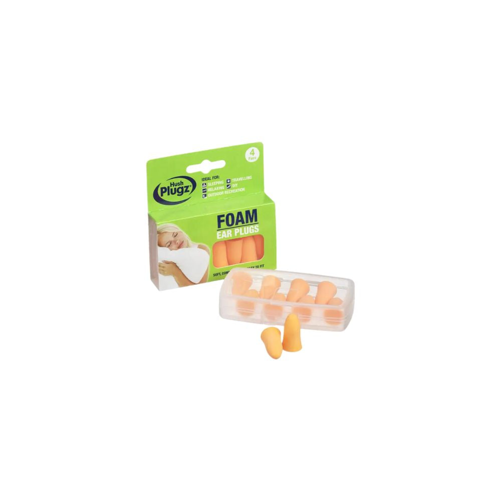 4-parin Hush Plugz vaahtomuovikorvatulpat