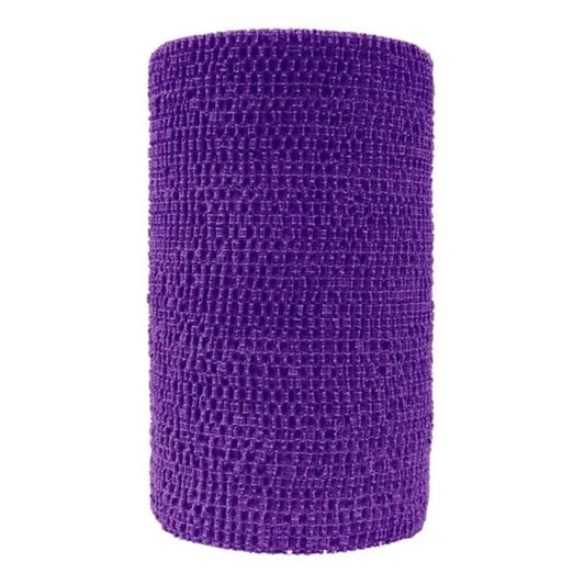 10 cm x 4,5 m yhtenäinen elastinen violetti side