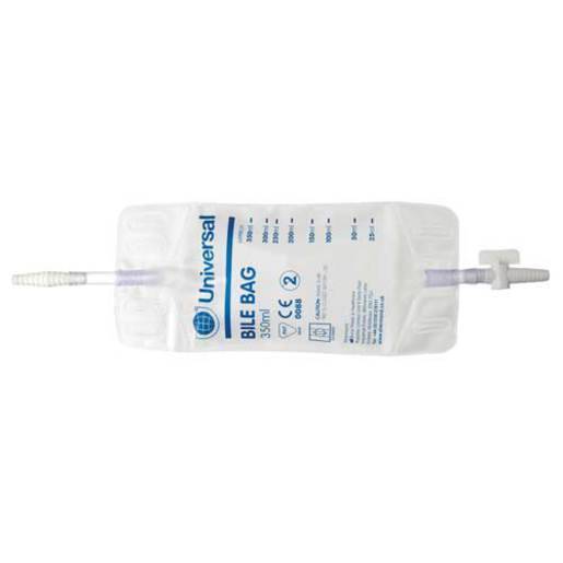 500ml Sterile Bile Collection Bags With Ryles/Kehrs Connector - UKMEDI