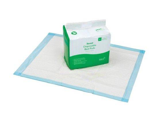 57cm x 75cm 10ply Readi Kertakäyttöiset Vuodepadit Pakkaus 25 kpl