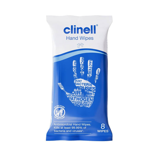 Clinell Hand Wipes Pack of 8 - UKMEDI