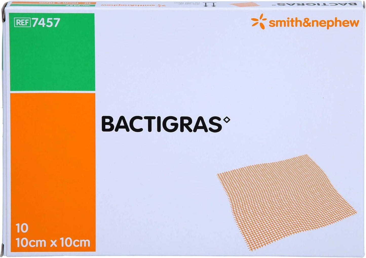 10cm x 10cm Bactigras-haavasidos