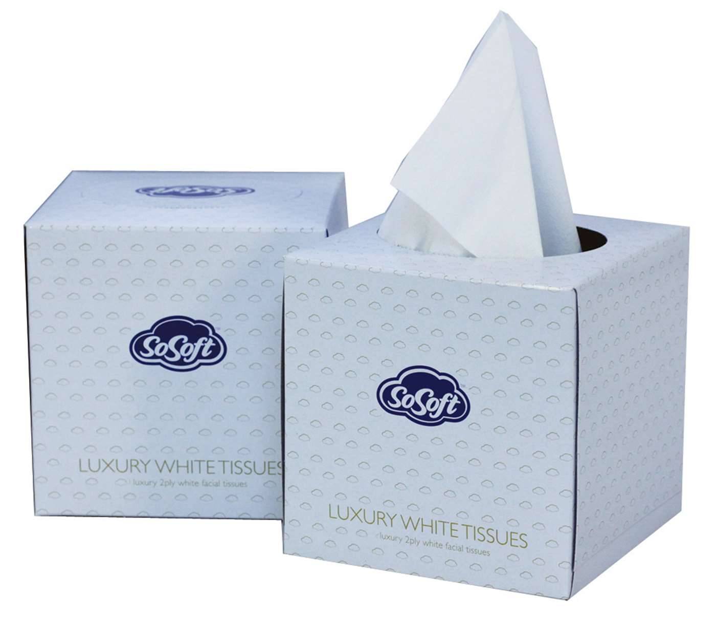 SoSoft Luxury Cube Tissues Box 70 kappaletta