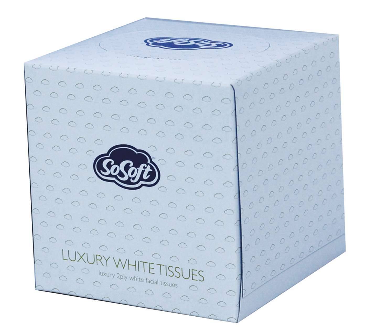 SoSoft Luxury Cube Tissues Box 70 kappaletta