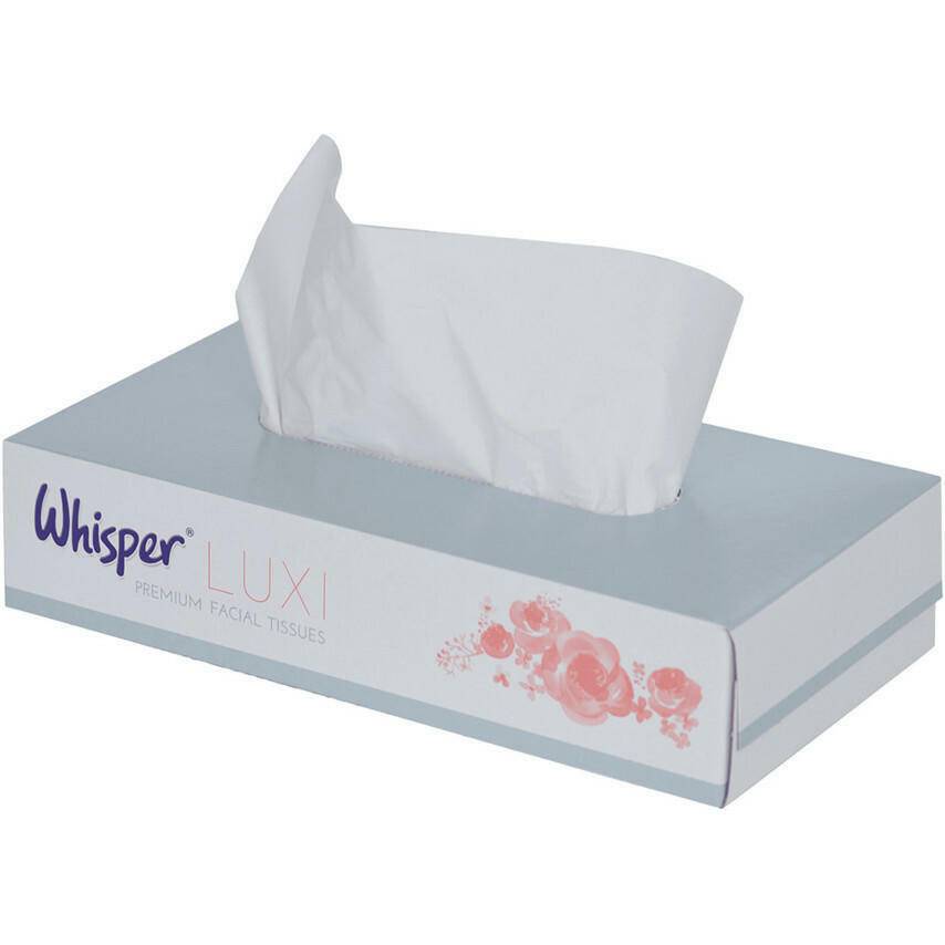 Whisper White Facial Tissues - 2 kerrosta - 100 arkkia