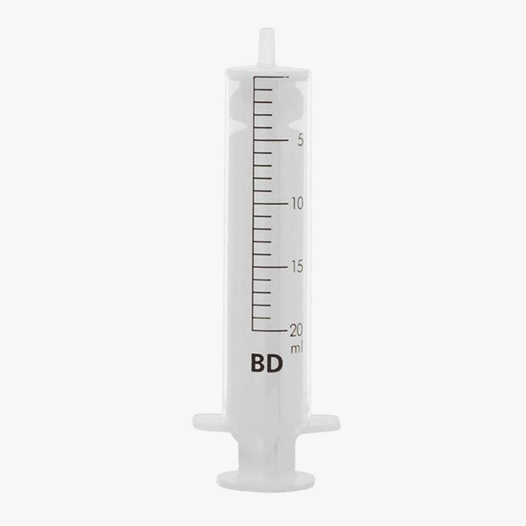 10 ml BD Discardit Luer Slip -ruiskut