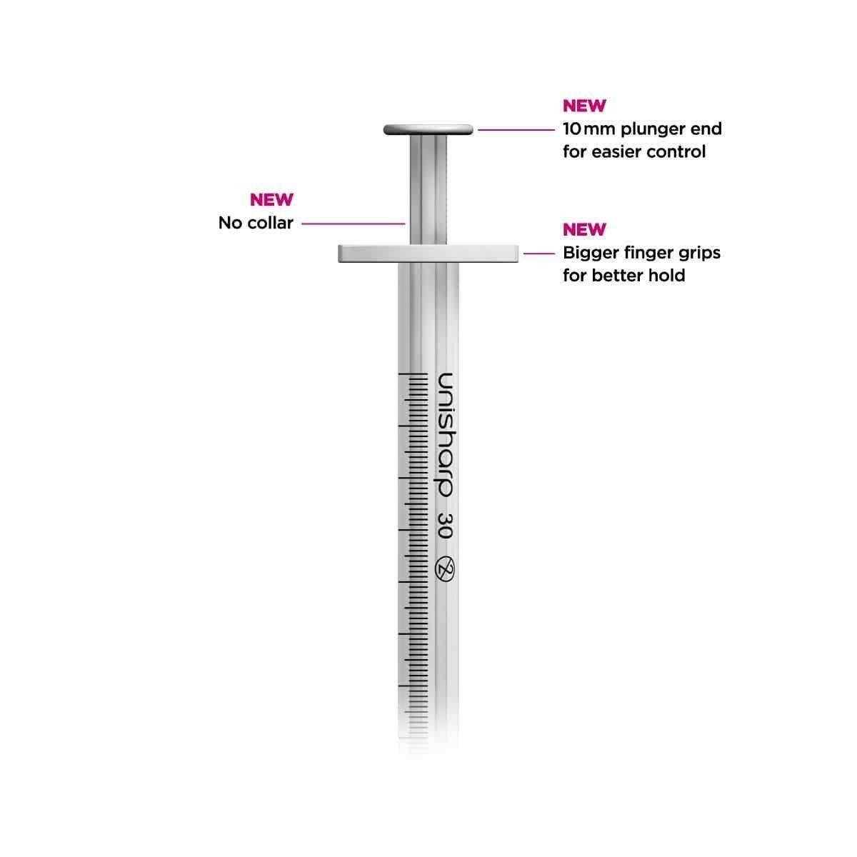 Unisharp 1ml 0.5 inch 30g Unisharp Syringe and Needle u100 UKMEDI UK Medical Supplies