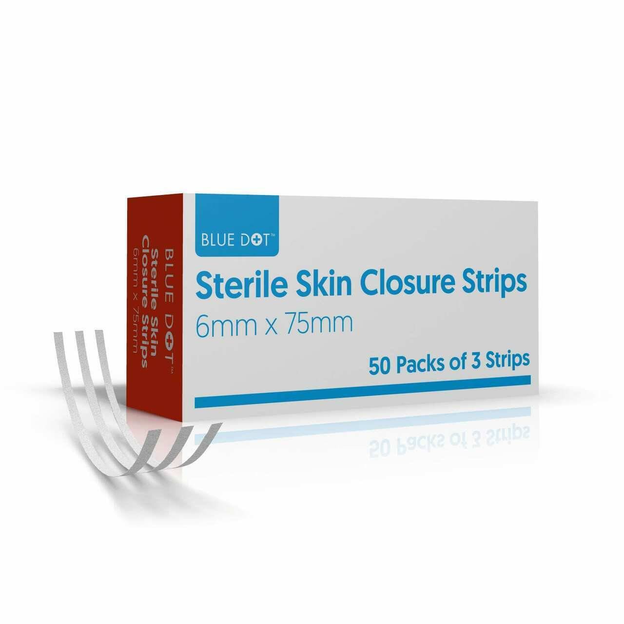 Skin Closure Strips - 6mm x 75mm (Strip of 3) x 50 270810 UKMEDI.CO.UK