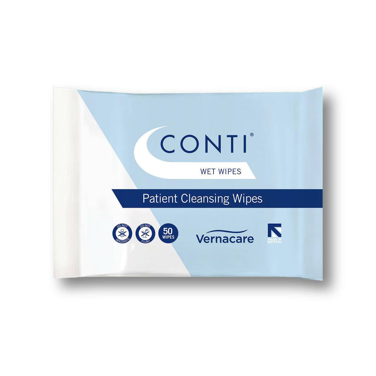 Conti Patient Cleansing Wipes x 50 RSC777 UKMEDI.CO.UK