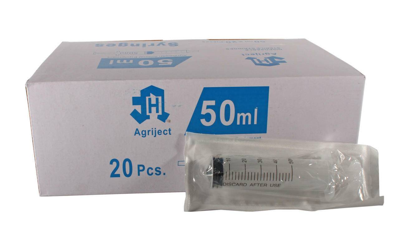 50 ml Agriject ruisku Luer Slip Side Tip