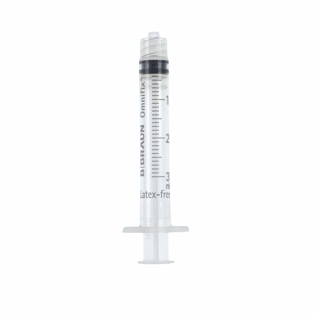 3 ml BBraun Omnifix Luer Lock -ruiskuja