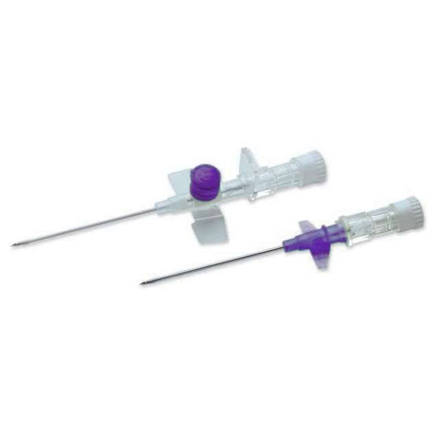 26g violetti 0,75 tuuman Terumo Versatus siivekäs ja portoitu IV kanyyli
