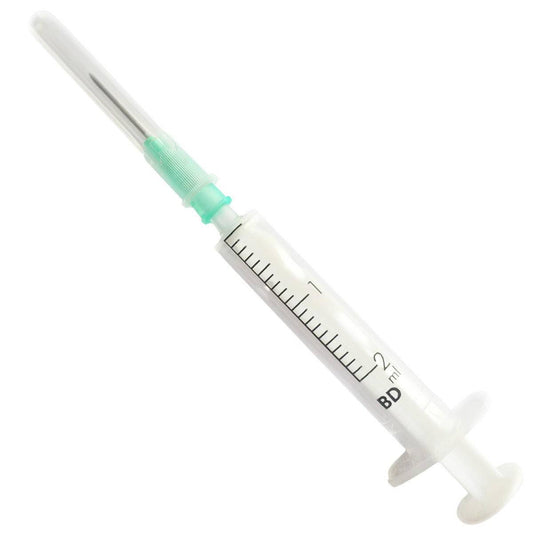 2ml + 21g 5/8" BD Discardit Luer Slip Syringe and Needle 300325 UKMEDI.CO.UK