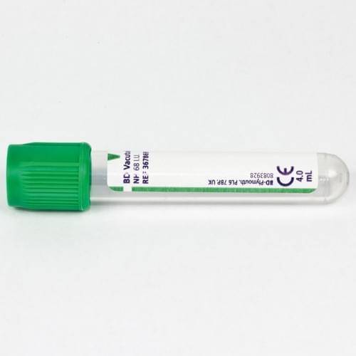 BD Vacutainer 4 ml putki natriumhepariiniputki