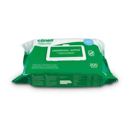 Clinell Universal Wipes Pack 200 kappaletta