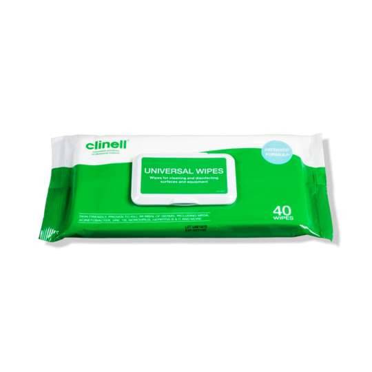 Clinell Universal Wipes -pakkaus 40 kappaletta