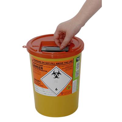 3,75 litran Sharpsguard Orange Sharps Bin