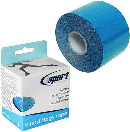 Sininen Kinesiology Tape 5cm x 5m isport Performance