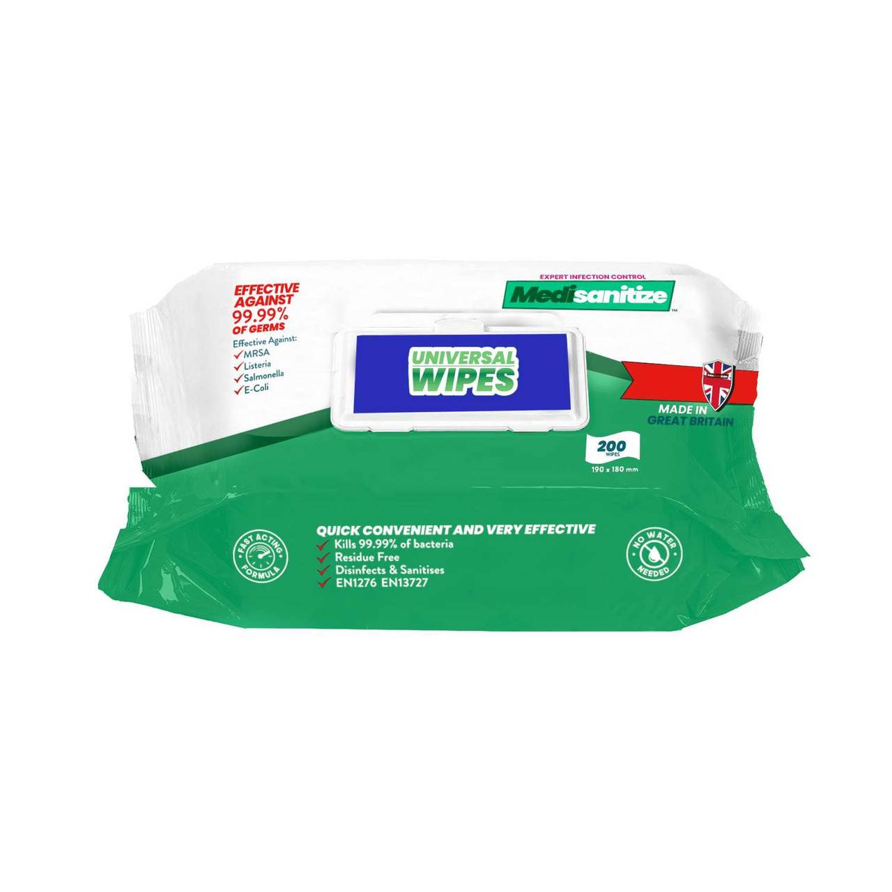 Medisanitize Universal Wipes -pakkaus 200 kappaletta