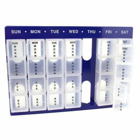 Large Pill Organiser 28 Compartments MS02566 UKMEDI.CO.UK
