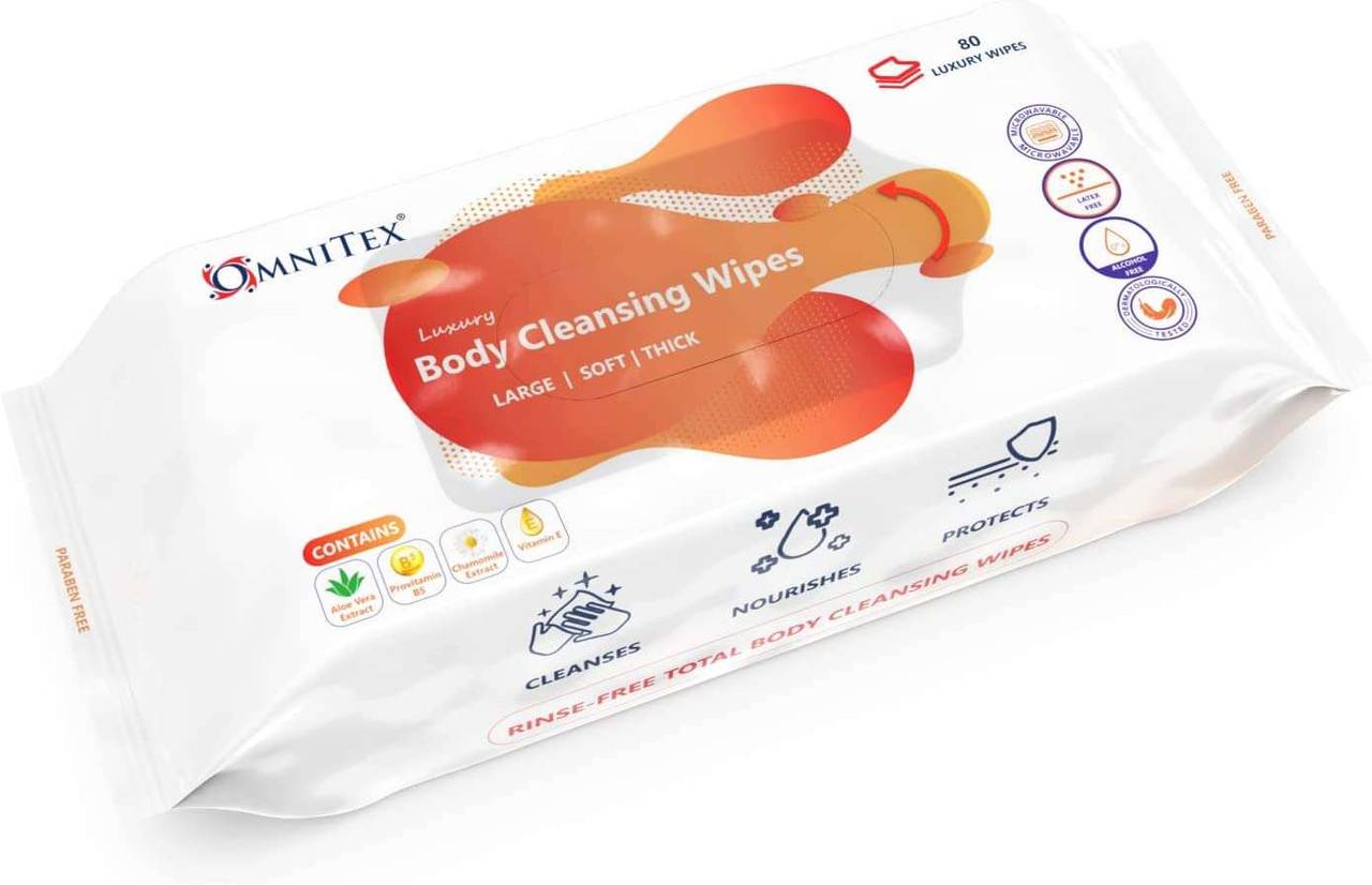 Omnitex Body Cleansing -pyyhkeet - 80 kappaleen pakkaus