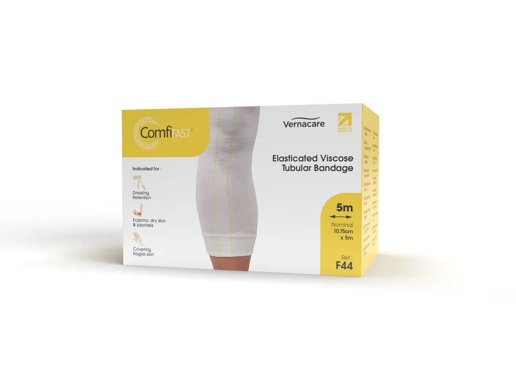 ComfiFast One Way Stretch putkimainen side keltainen 10,75 cm x 5 m