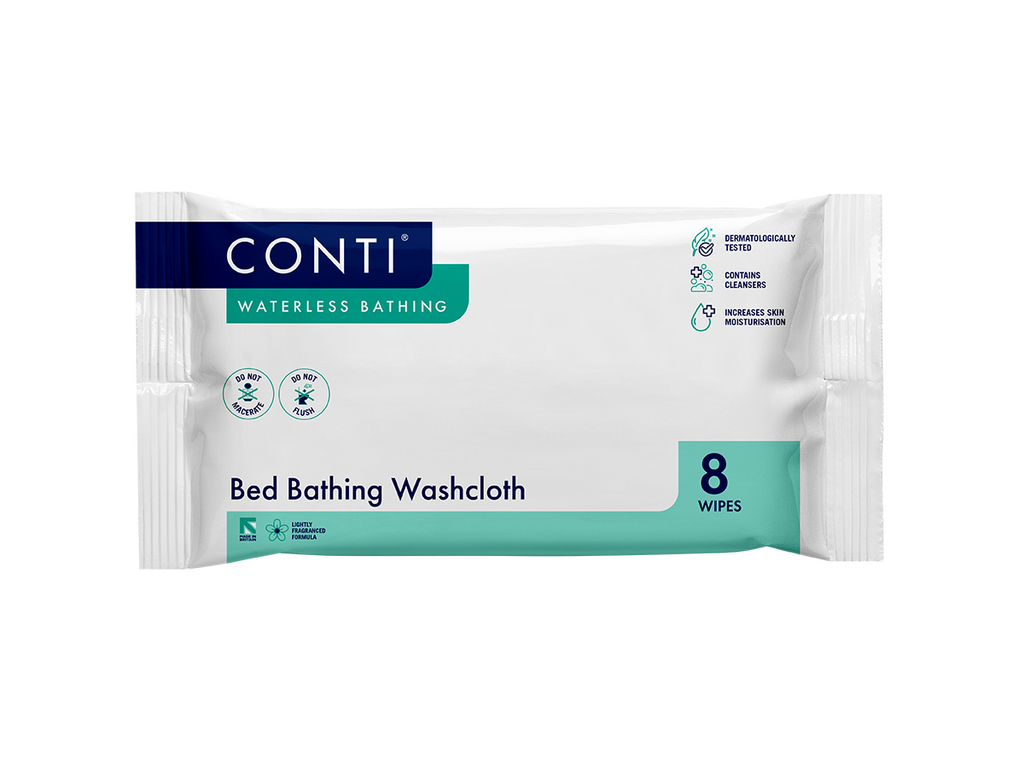 Conti Bed Bathing Washcloth hajusteeton 8 liinaa