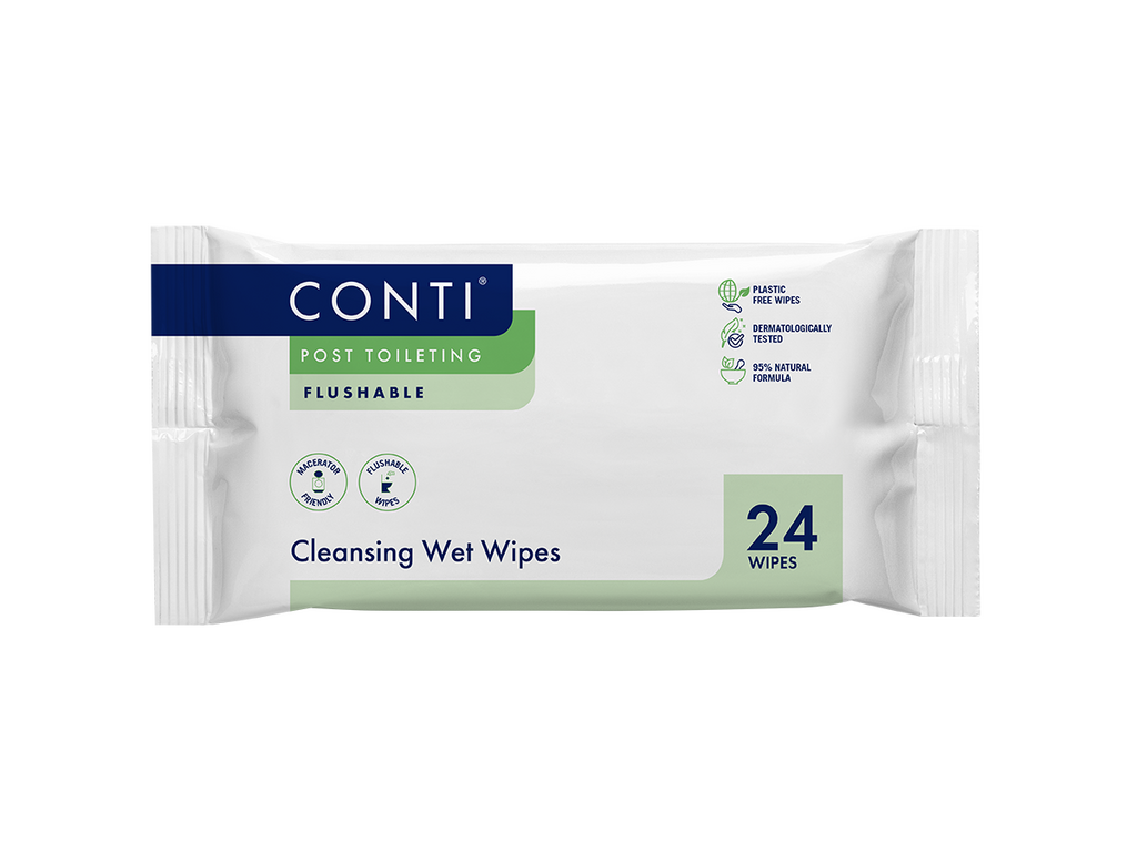 Conti® Post Toileting Kosteuspyyhkeet Hajusteeton 24 pyyhettä
