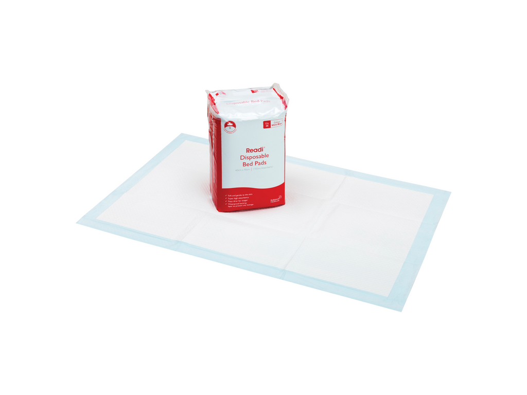 60 cm x 90 cm Readi kertakäyttöiset sänkytyynyt Sap 1700 ml x 25 tyynyä