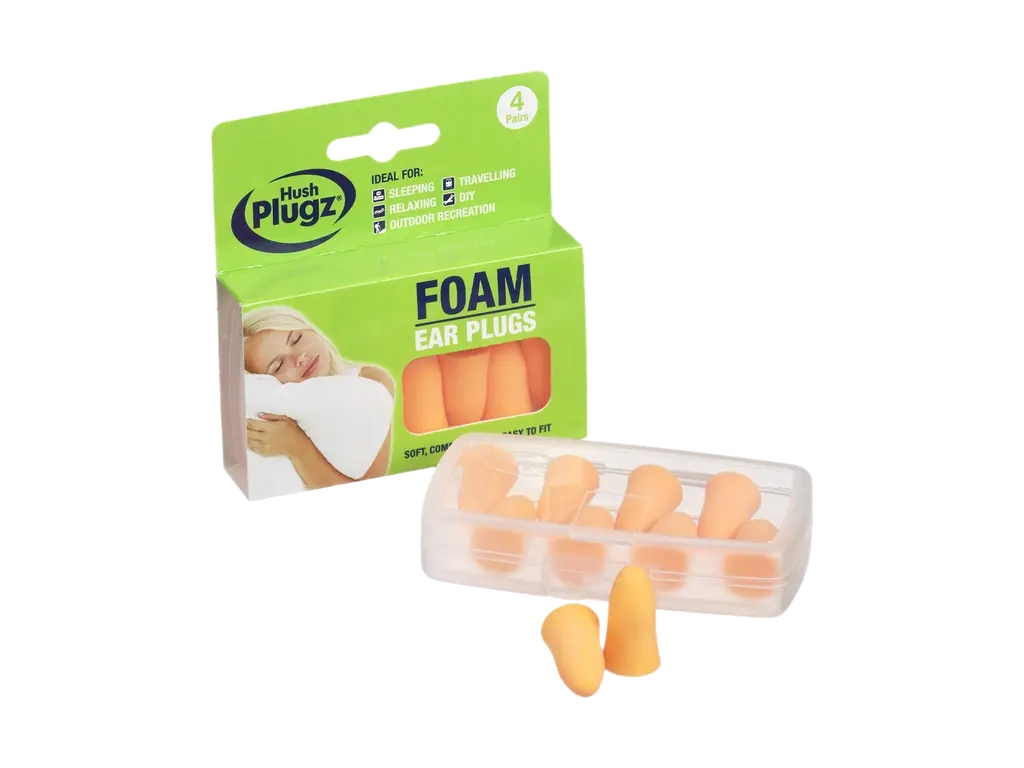 4-parin Hush Plugz vaahtomuovikorvatulpat