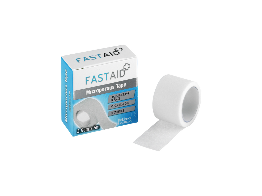 Mikrohuokoinen Fast Aid -teippi 2,5 cm x 5 m