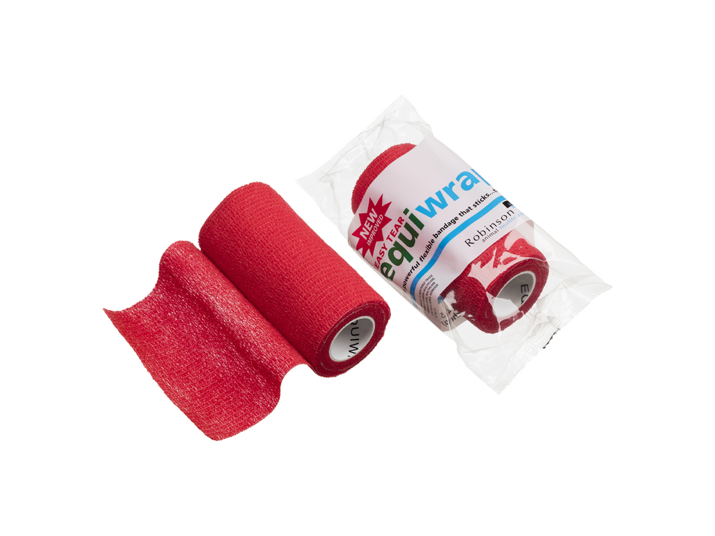 10 cm x 4,5 m Equiwrap Cohesive Bandage Red